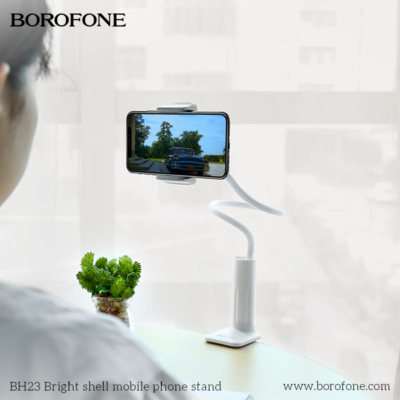 BOROFONE BH23 Bright shell gooseneck phone holder NZ 7